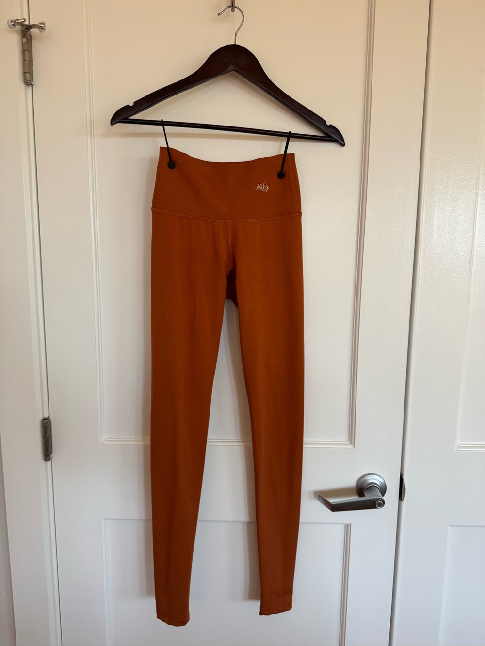 Mika Yoga Wear Rust High-Waist Leggings